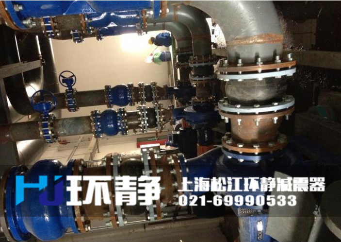 DN200<a href=http://www.dg-nexcom.com target=_blank class=infotextkey>橡膠軟接頭</a>安裝實(shí)圖